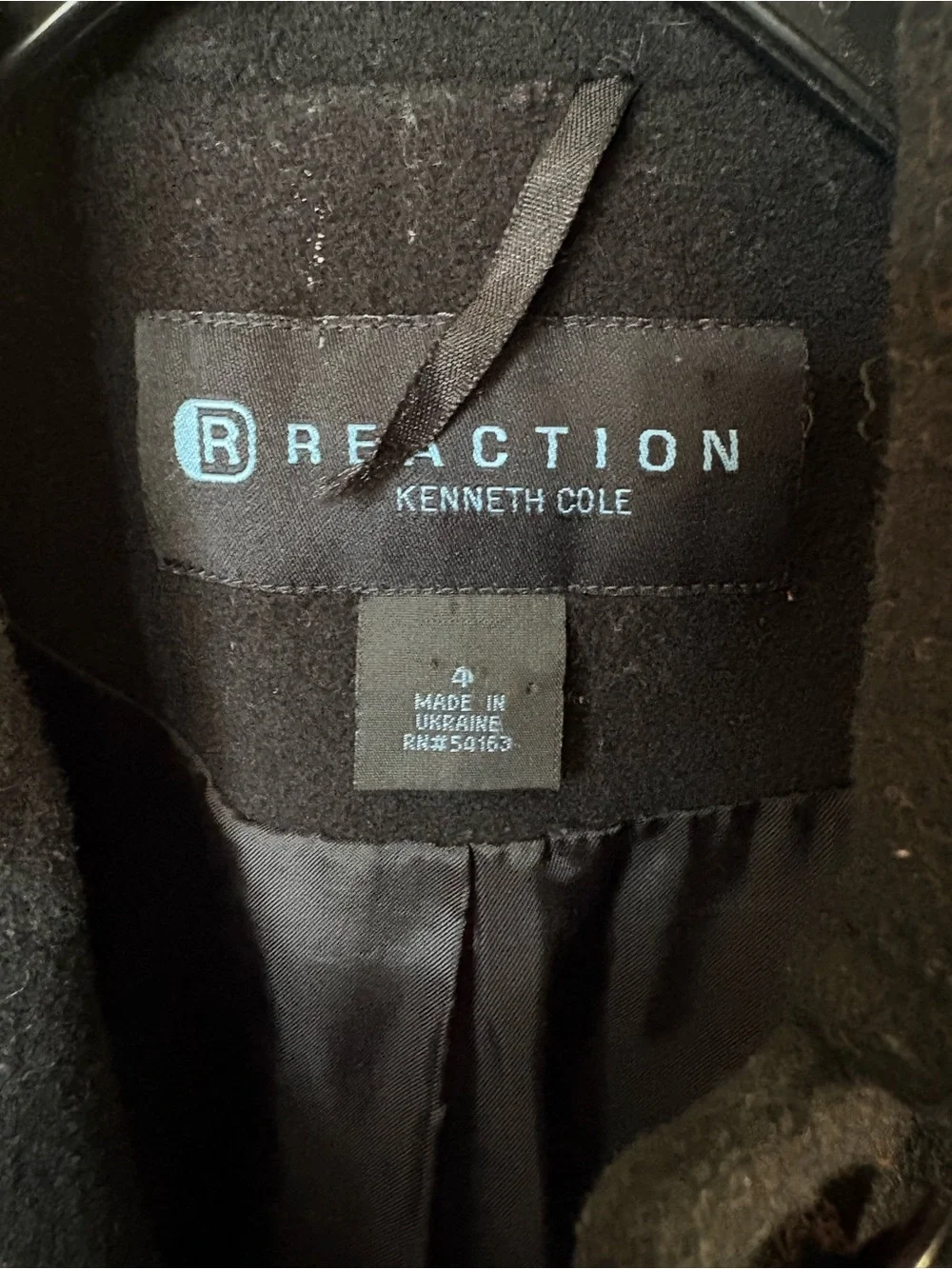 Kenneth Cole Black Coat